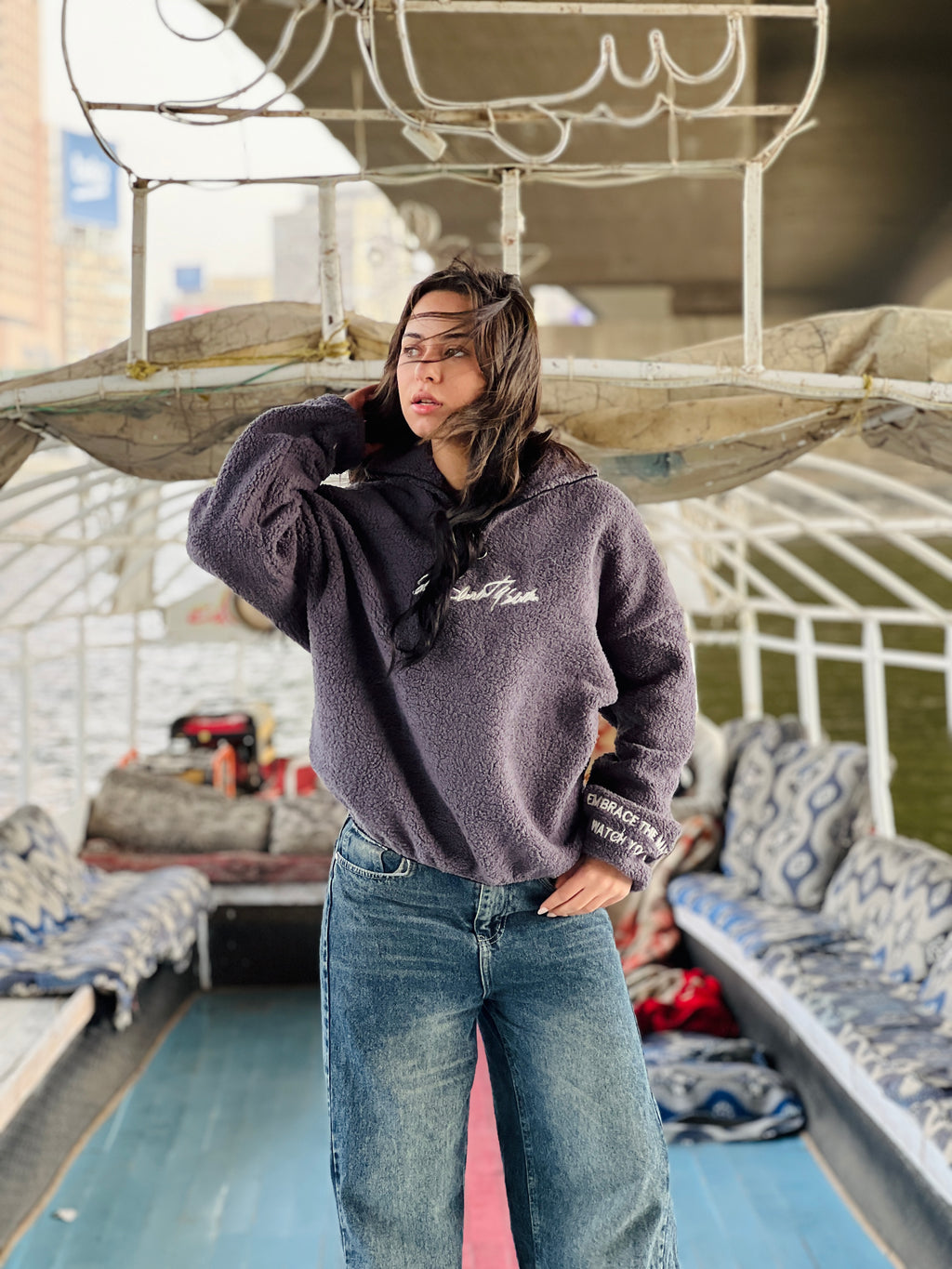 Shadow Grey Quarter Zipper