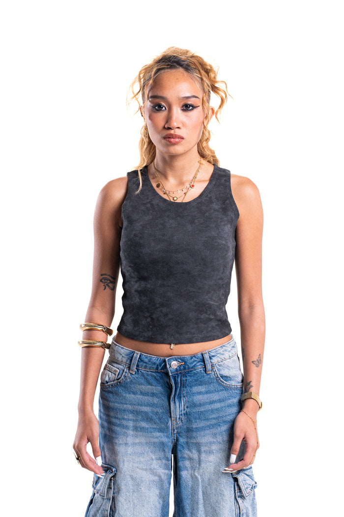 Shadow Stone Ribbed Tank