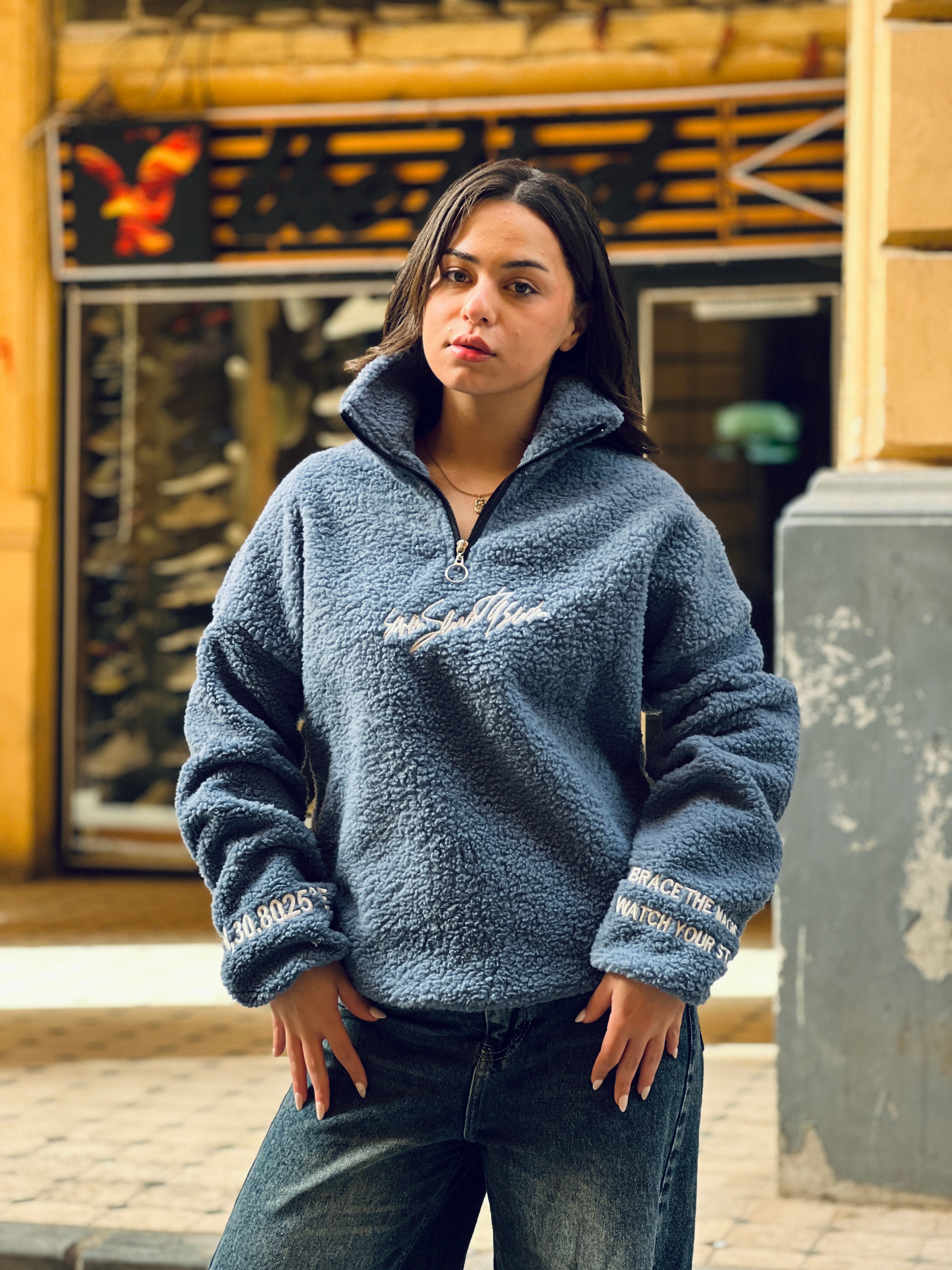 Phantom Blue Quarter Zipper