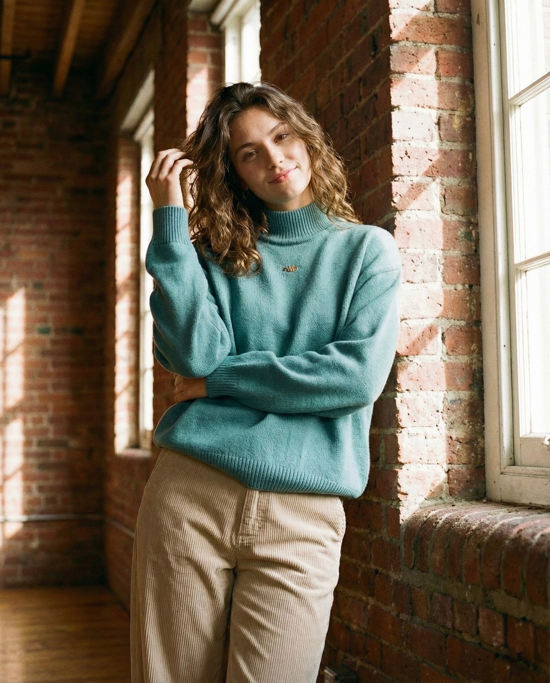 The Signature Teal Pullover.